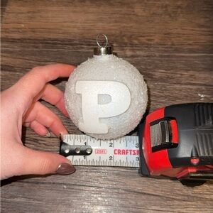 PINK Victoria's Secret White Holiday Ornament